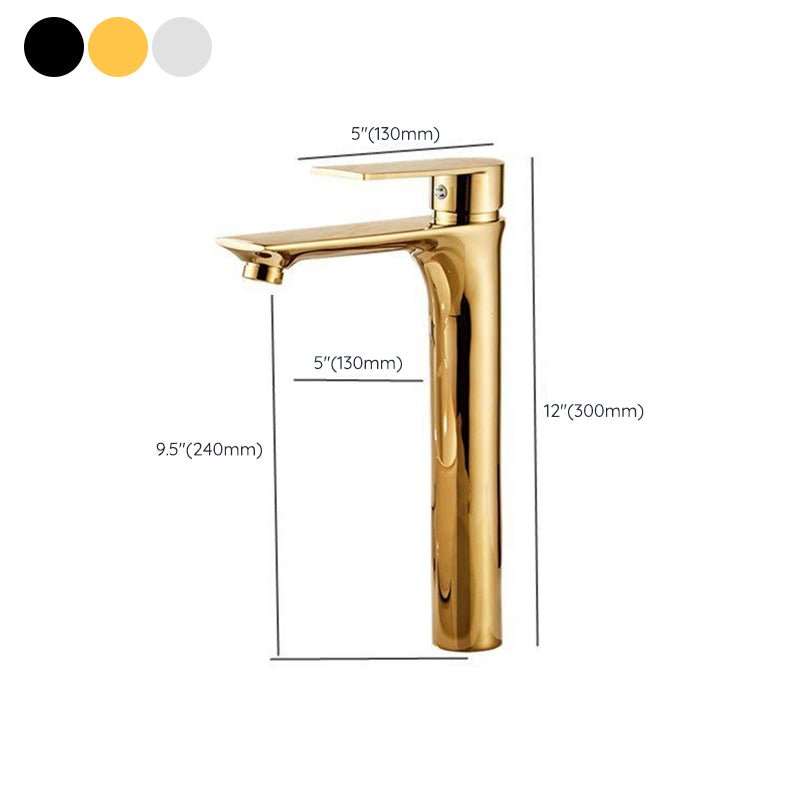 Lisslune | Glam Vessel Sink Faucet Brass Lever Handles with Water Hose Sink Fixture