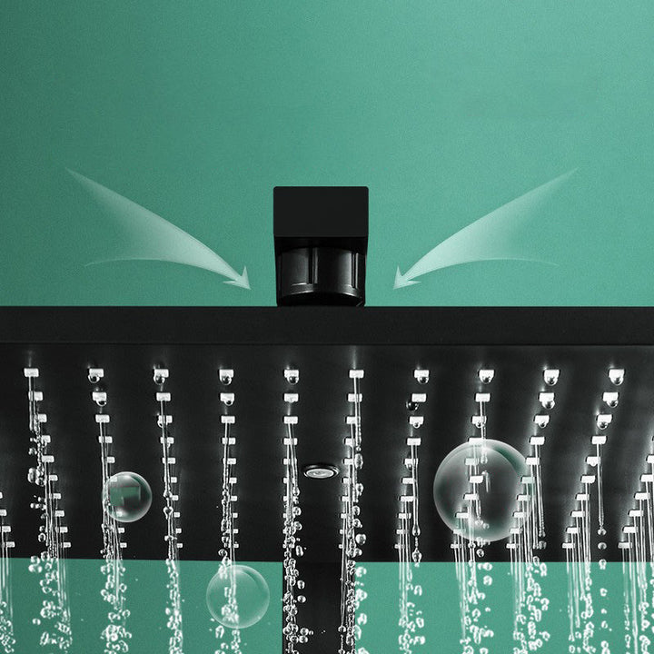 Lisslune | Modern adjustable water flow shower faucet shower hose shower system on the wall
