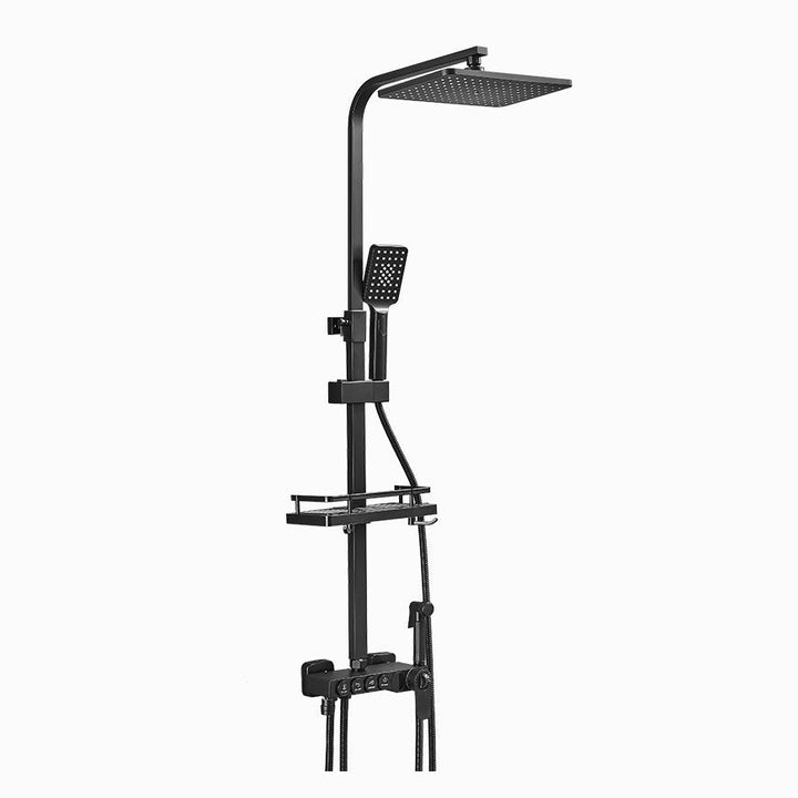 Lisslune | Modern adjustable water flow shower faucet shower hose shower system on the wall