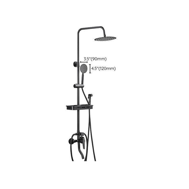 Lisslune | Modern adjustable water flow shower faucet shower hose shower system on the wall
