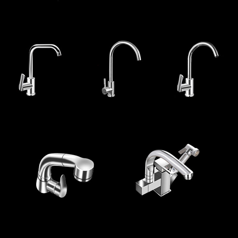 Lisslune | Modern Style Kitchen Sink Stainless Steel 2 Holes Top Mount Kitchen Sink
