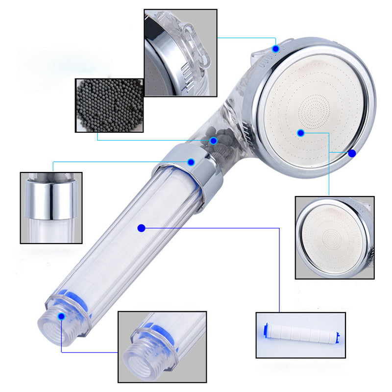 Lisslune | Modern Style Shower Head Plastic Handheld Shower Head with Adjustable Water Flow