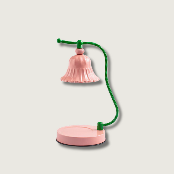 Lisslune | BloomAura – Charming Pink Glass Table Lamp