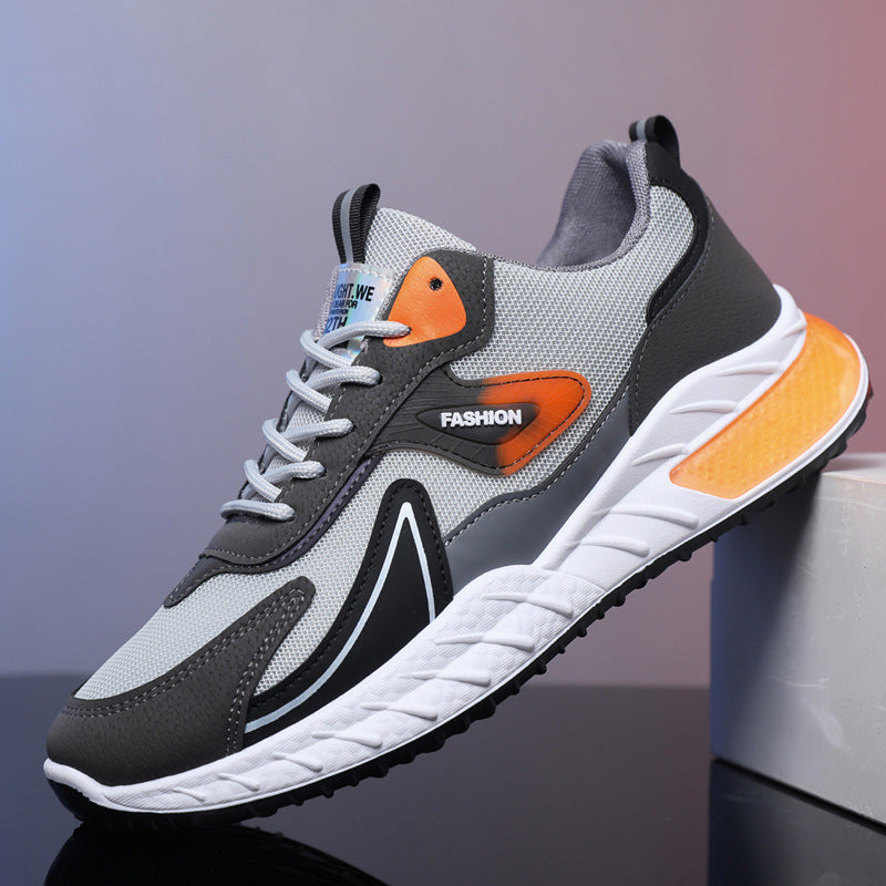 Lisslune | Breathable Men's Sneakers with Color Accent