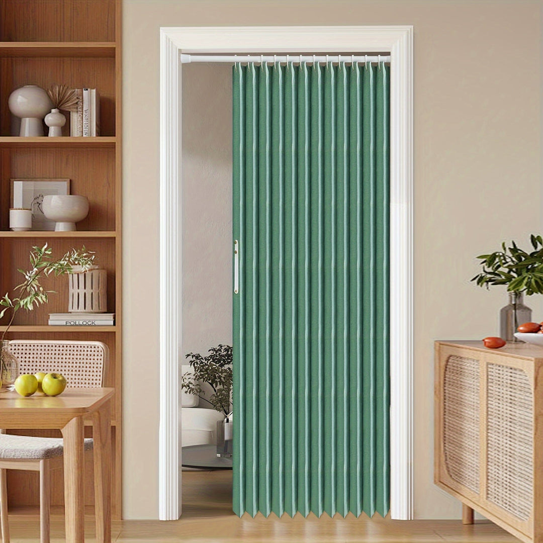 Lisslune | Colorful Magnetic Folding Door Curtain – Easy Setup, Space-Saving Divider for Home and Business – Vibrant Artistic Design, Machine Washable Polyester