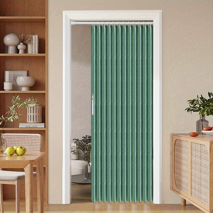 Lisslune | Colorful Magnetic Folding Door Curtain – Easy Setup, Space-Saving Divider for Home and Business – Vibrant Artistic Design, Machine Washable Polyester