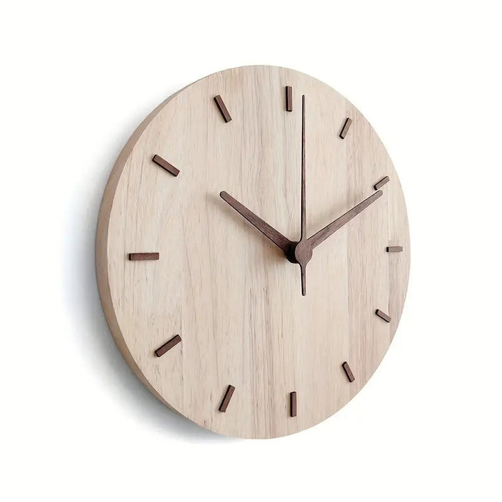 Lisslune | Minimalist Aesthetic Wall Clock Made of Wood