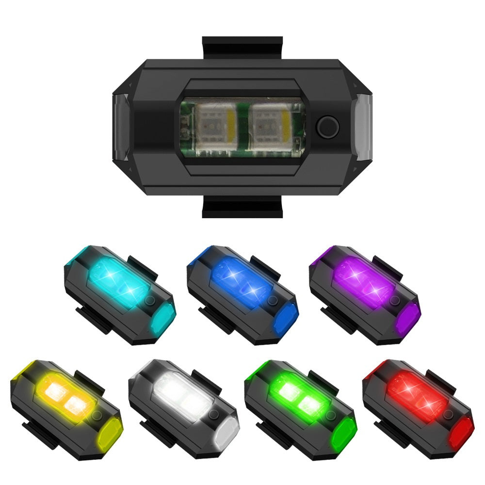 Lisslune | 7 Colors LED Airplane Strobe Lights & USB Charger