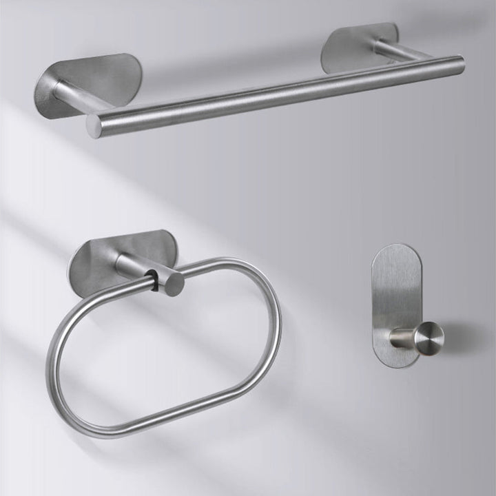 Lisslune | Stainless Steel Bathroom Fittings Set Modern Simple Bathroom Set