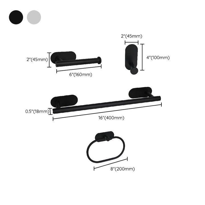 Lisslune | Stainless Steel Bathroom Fittings Set Modern Simple Bathroom Set