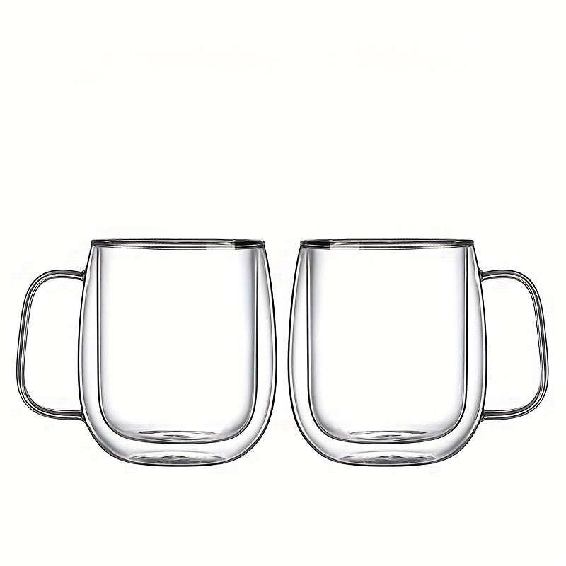 Lisslune | ThermoSip Double-walled Glass Mug – Borosilicate Glass, Heat Resistant & Elegant