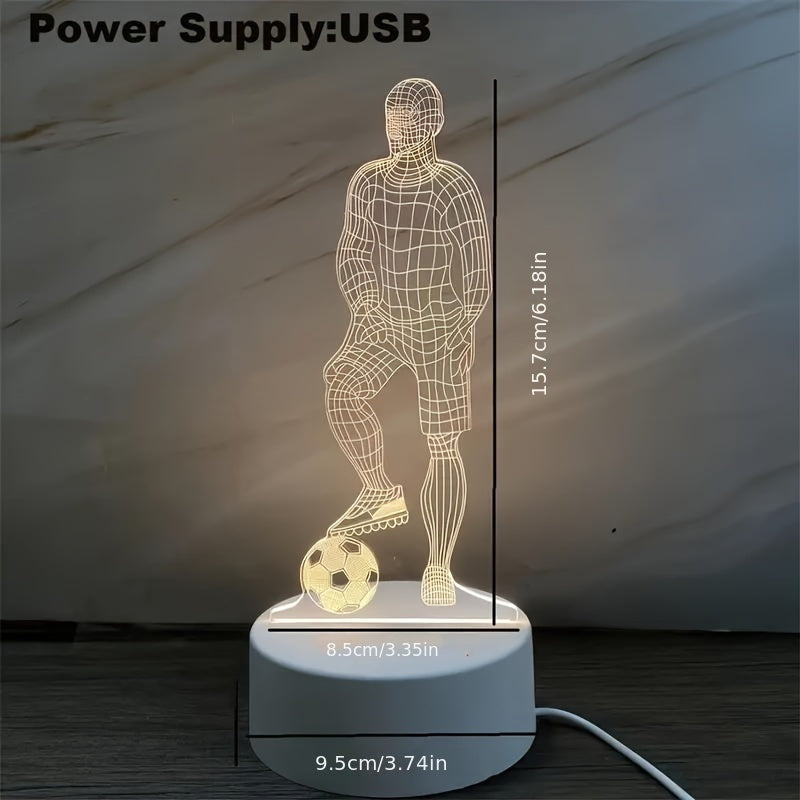 Lisslune | Soccer Player 3D Lamp – For a sporty atmosphere