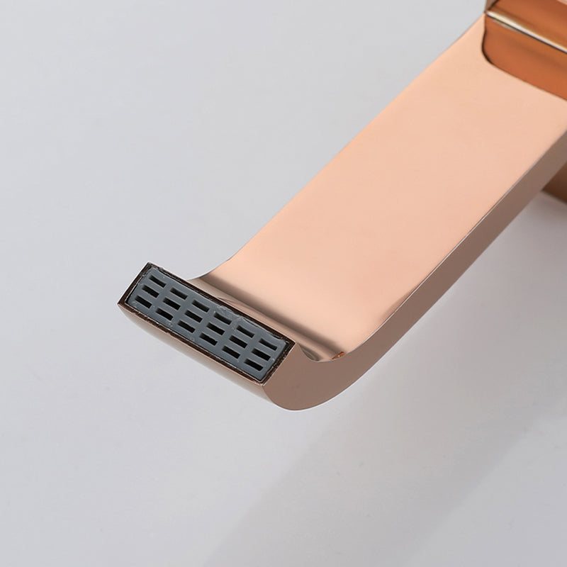 Lisslune | Contemporary Wall Mounted Bathroom Faucet Handle Knob Solid Brass Square Faucet