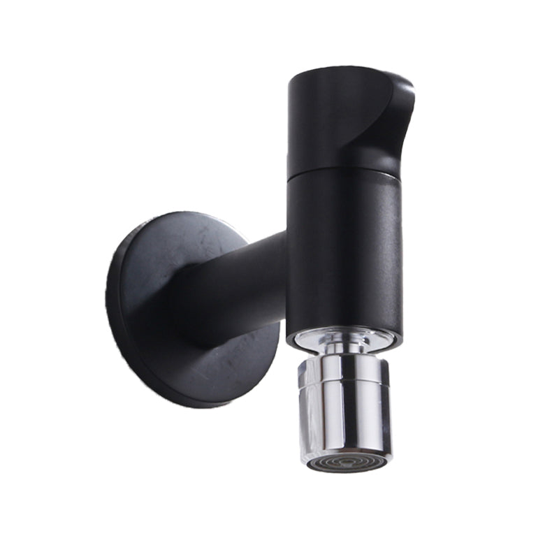 Lisslune | Contemporary Wall Mounted Bathroom Faucet Knob Handle Solid Brass Round Faucet