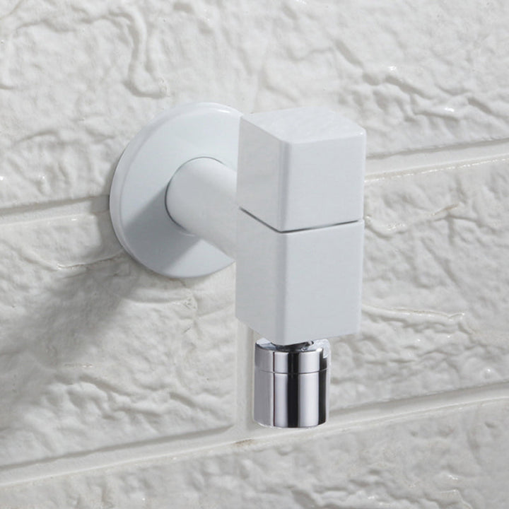 Lisslune | Contemporary Wall Mounted Bathroom Faucet Knob Handle Solid Brass Round Faucet