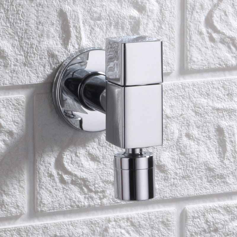 Lisslune | Contemporary Wall Mounted Bathroom Faucet Knob Handle Solid Brass Round Faucet
