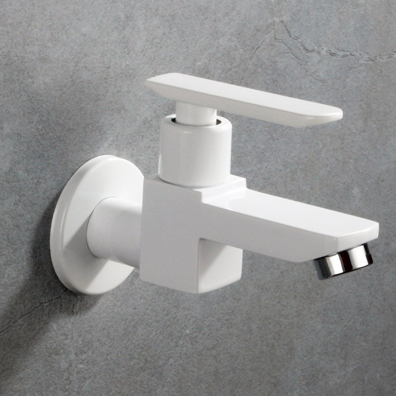 Lisslune | Contemporary Wall Mounted Bathroom Faucet Lever Handles Solid Brass Faucet
