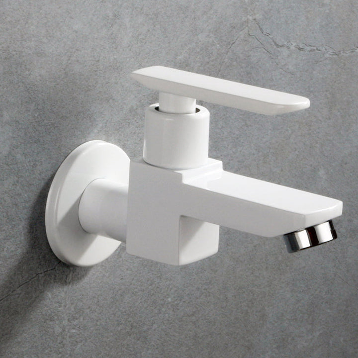 Lisslune | Contemporary Wall Mounted Bathroom Faucet Lever Handles Solid Brass Faucet