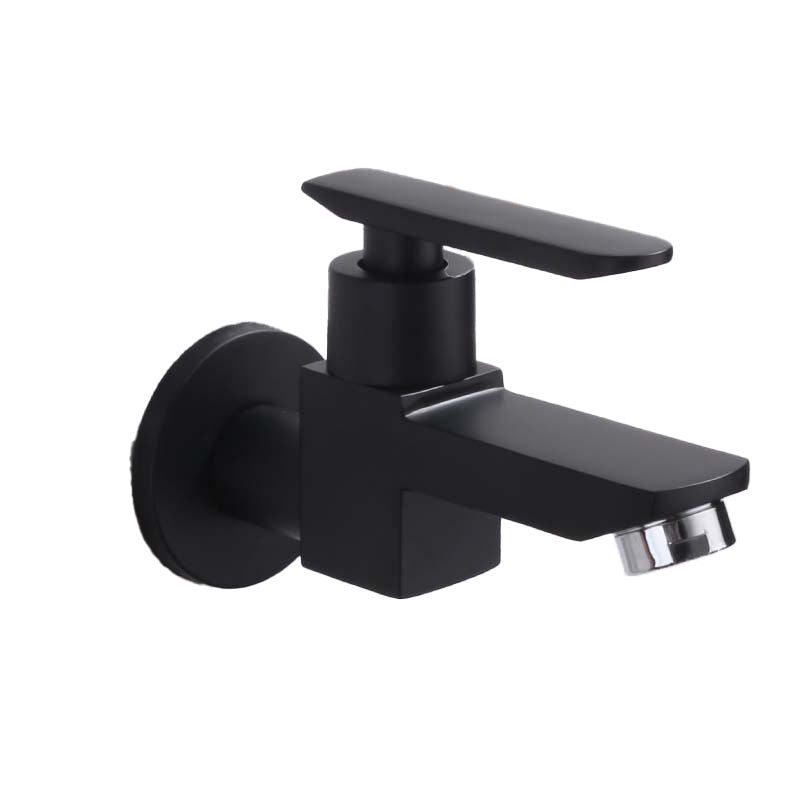 Lisslune | Contemporary Wall Mounted Bathroom Faucet Lever Handles Solid Brass Faucet