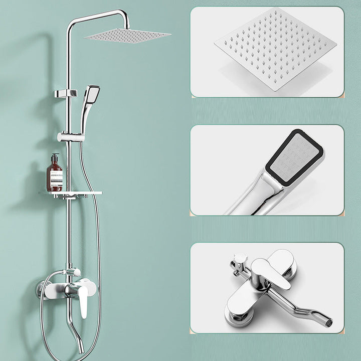 Lisslune | Modern balanced printed converter faucet shower head shower fitting on the wall