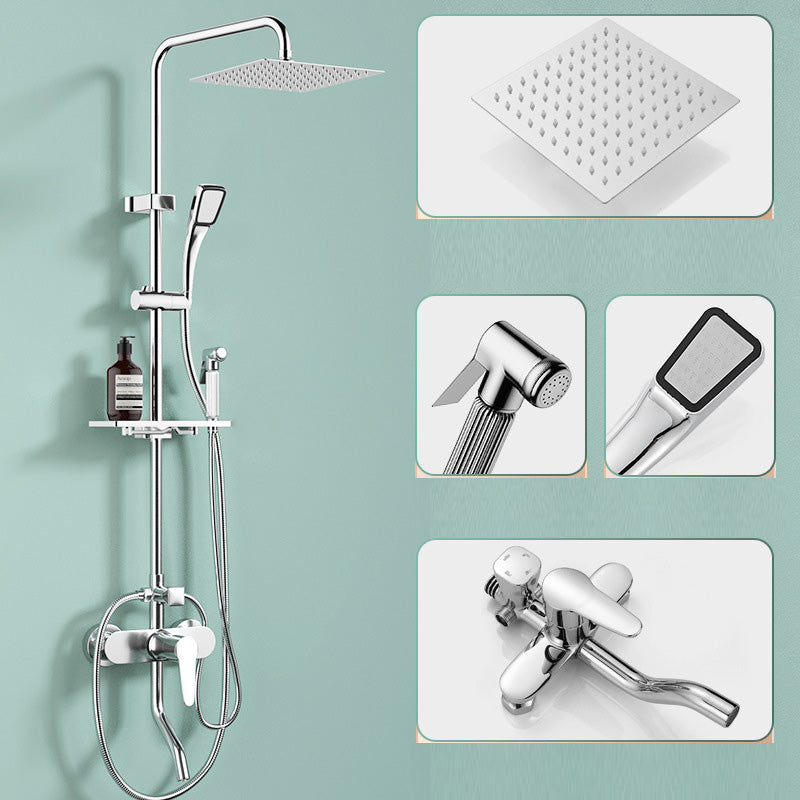 Lisslune | Modern balanced printed converter faucet shower head shower fitting on the wall