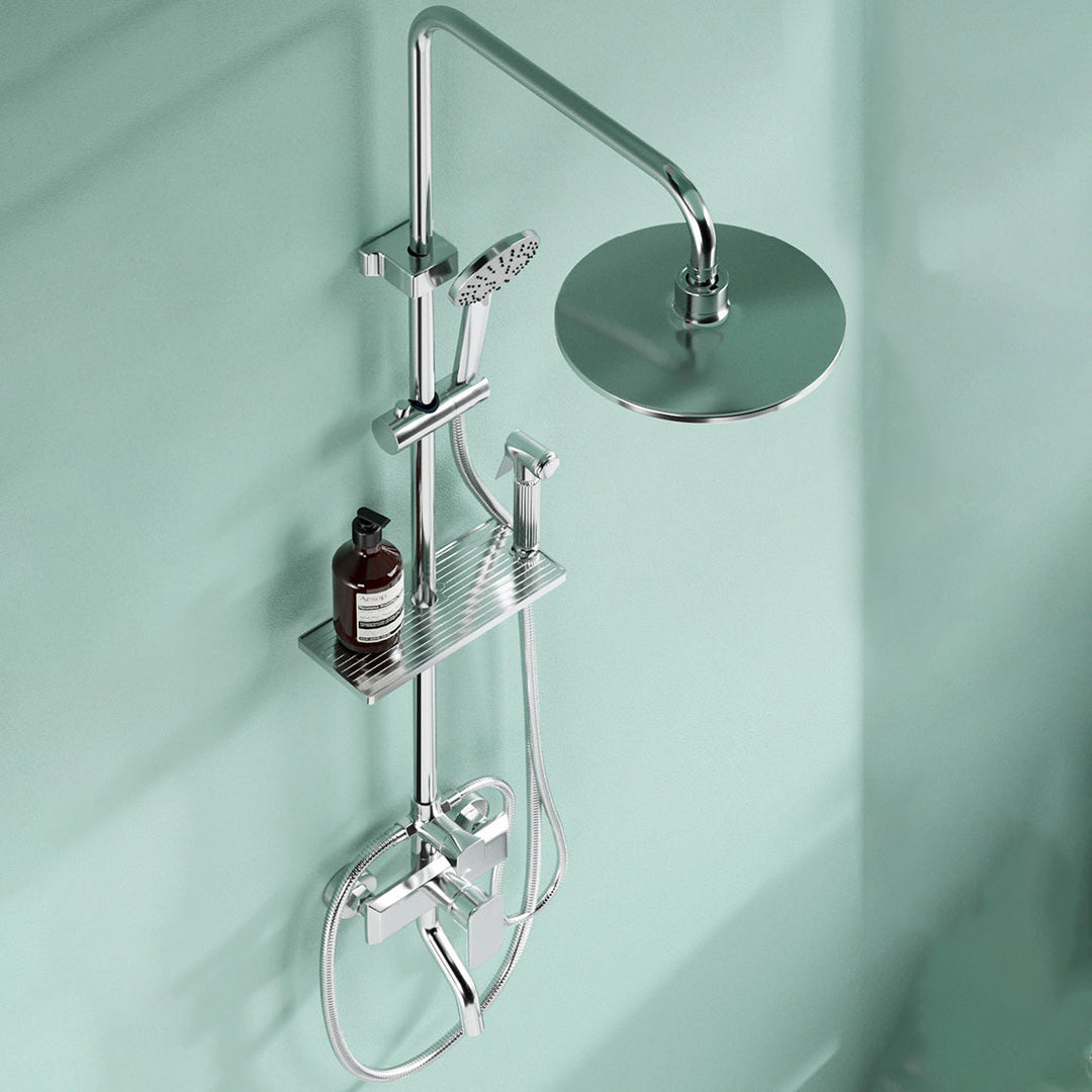Lisslune | Modern balanced printed converter faucet shower head shower fitting on the wall