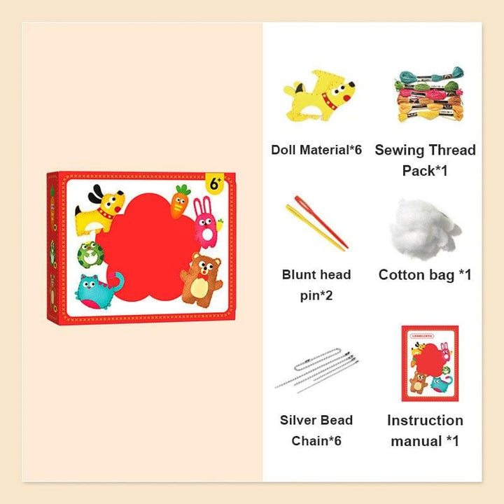 Lisslune | DIY sewing kit for children – Creative crafting with cute animal motifs