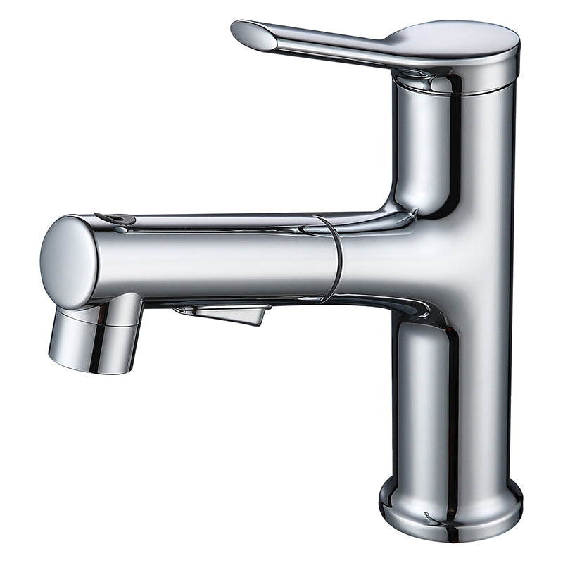 Lisslune | Modern Basin Faucet Copper Single Handle Low Arc Basin Faucet for Bathroom