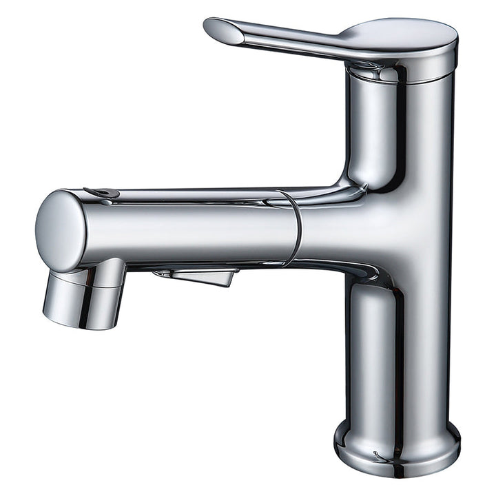 Lisslune | Modern Basin Faucet Copper Single Handle Low Arc Basin Faucet for Bathroom