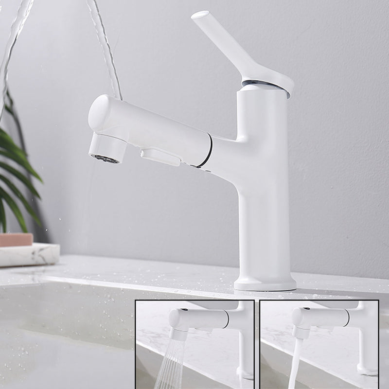 Lisslune | Modern Basin Faucet Copper Single Handle Low Arc Basin Faucet for Bathroom