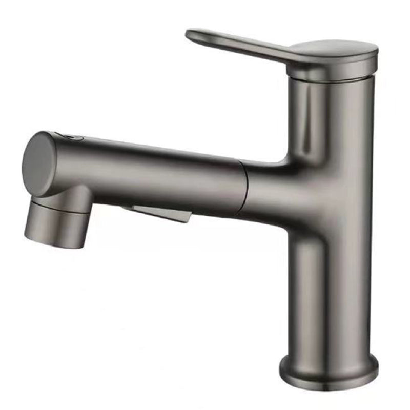 Lisslune | Modern Basin Faucet Copper Single Handle Low Arc Basin Faucet for Bathroom