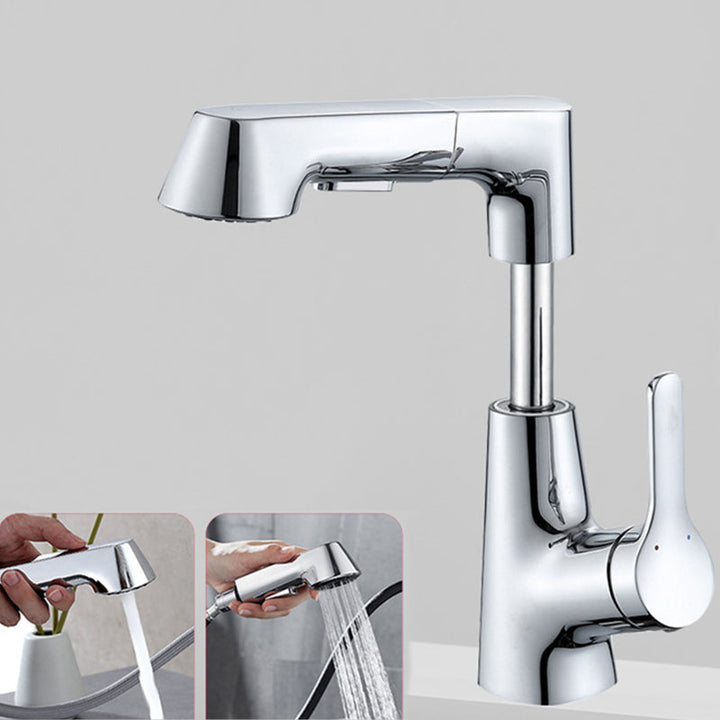 Lisslune | Modern Faucet Solid Copper Centerset Bathroom Faucet