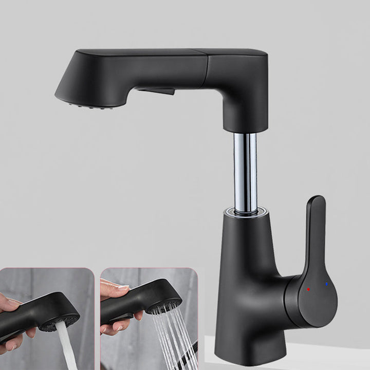 Lisslune | Modern Faucet Solid Copper Centerset Bathroom Faucet