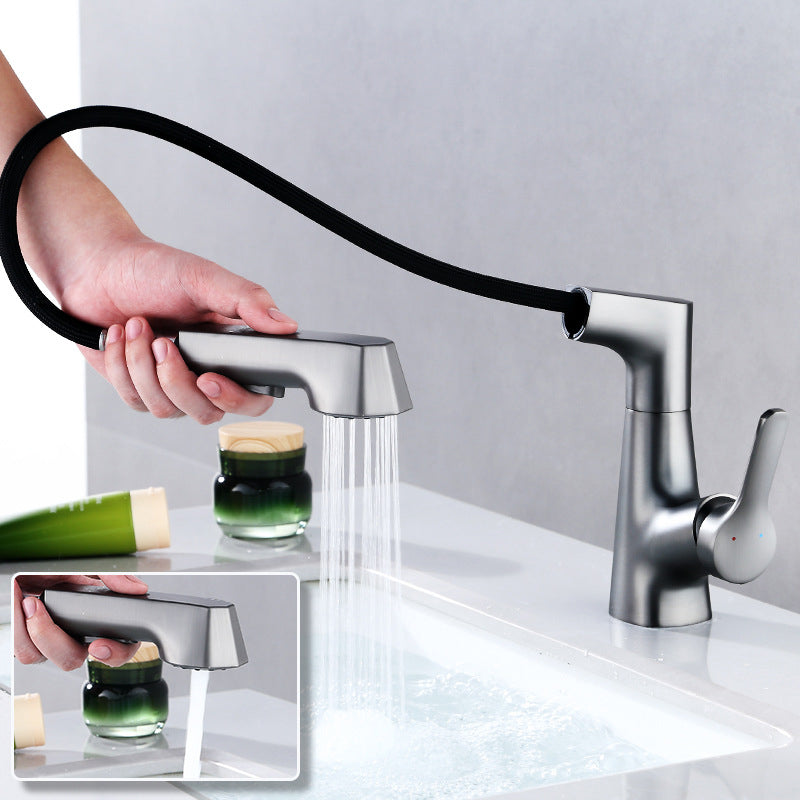 Lisslune | Modern Faucet Solid Copper Centerset Bathroom Faucet