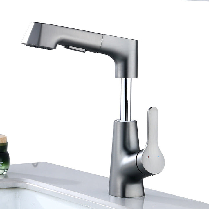 Lisslune | Modern Faucet Solid Copper Centerset Bathroom Faucet