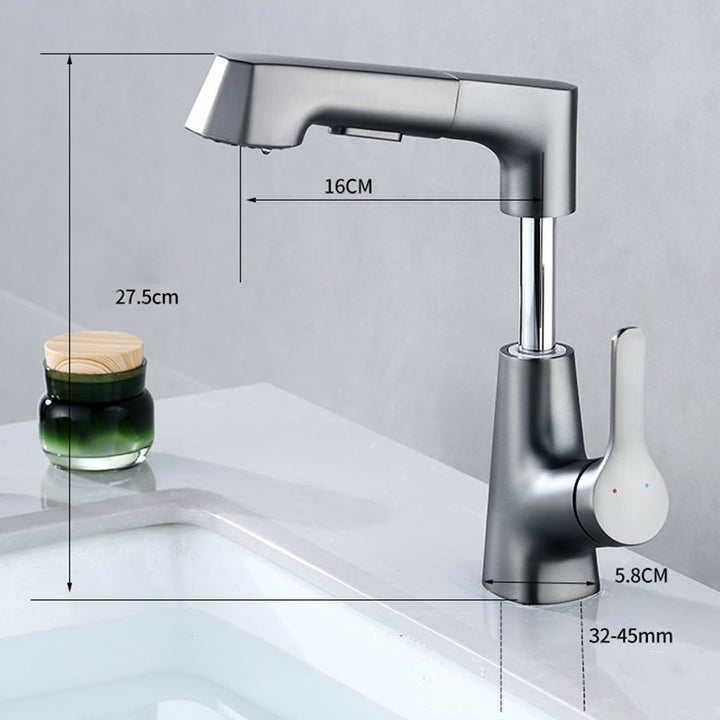 Lisslune | Modern Faucet Solid Copper Centerset Bathroom Faucet