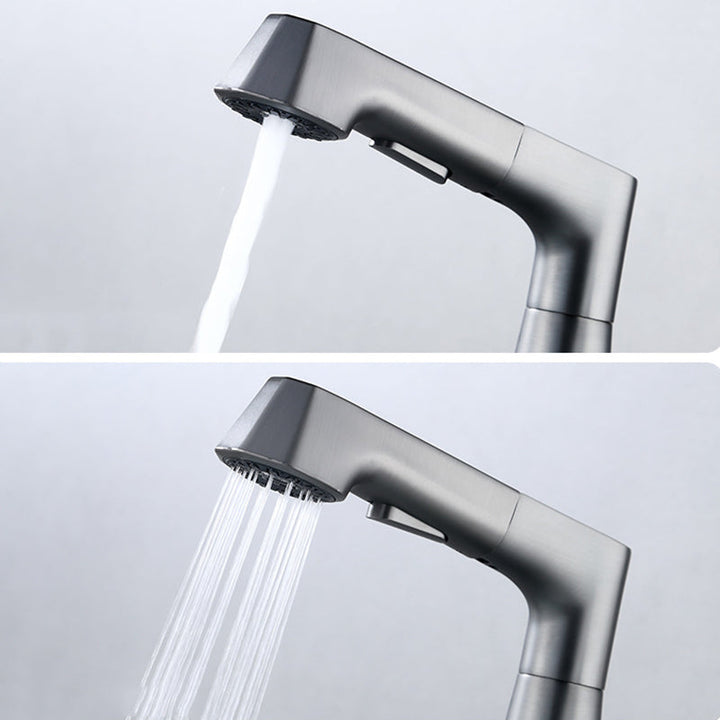 Lisslune | Modern Faucet Solid Copper Centerset Bathroom Faucet
