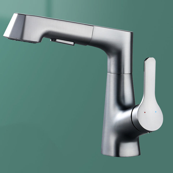 Lisslune | Modern Faucet Solid Copper Centerset Bathroom Faucet