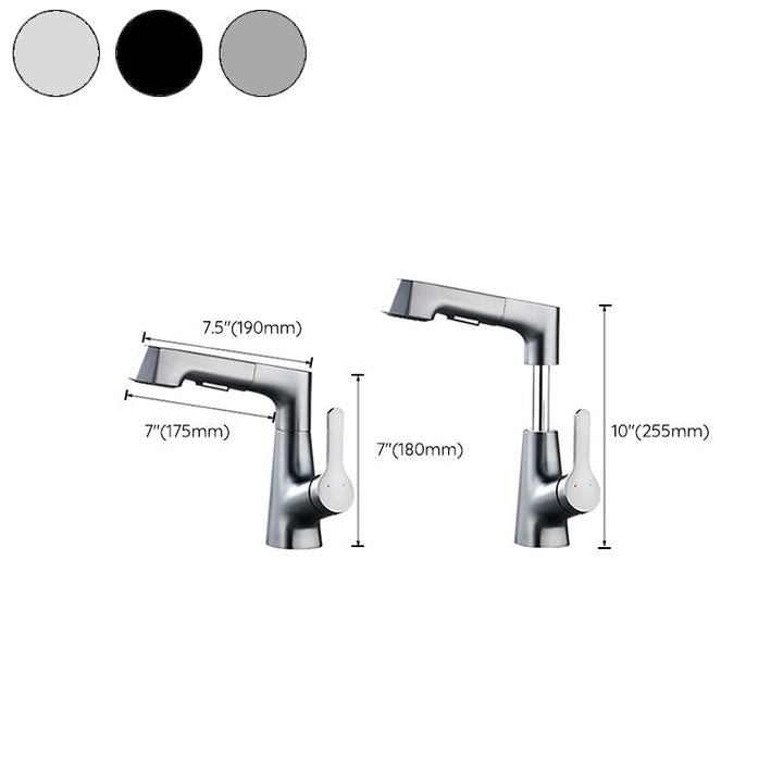 Lisslune | Modern Faucet Solid Copper Centerset Bathroom Faucet