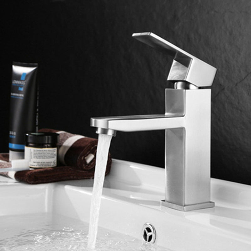 Lisslune | Basic sink faucet simple low arc metal centerset sink faucet for bathroom