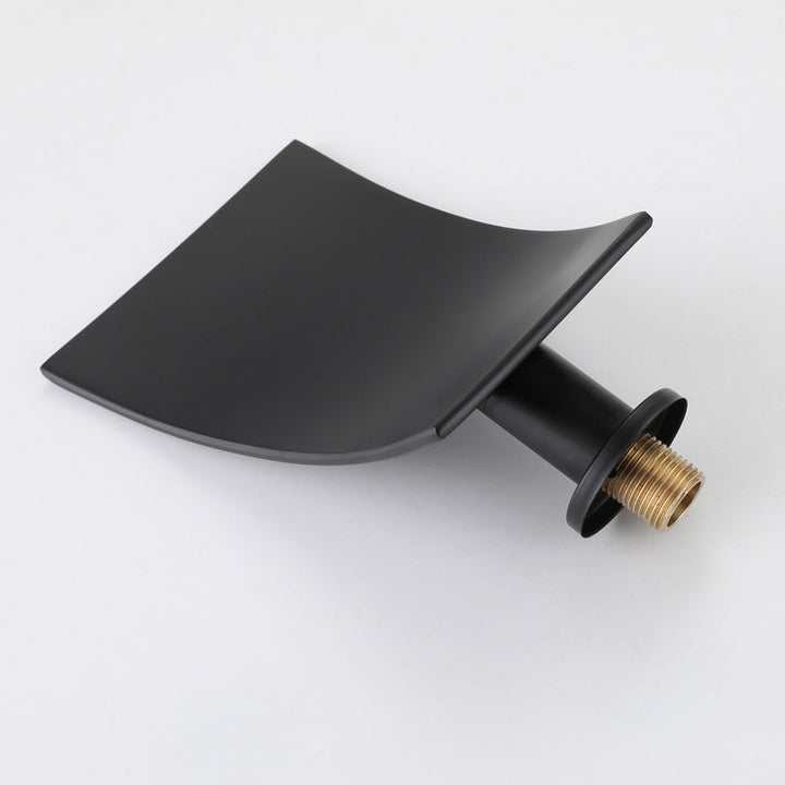 Lisslune | Modern Wall-Mounted Bathroom Faucet Low Arc Solid Brass Faucet