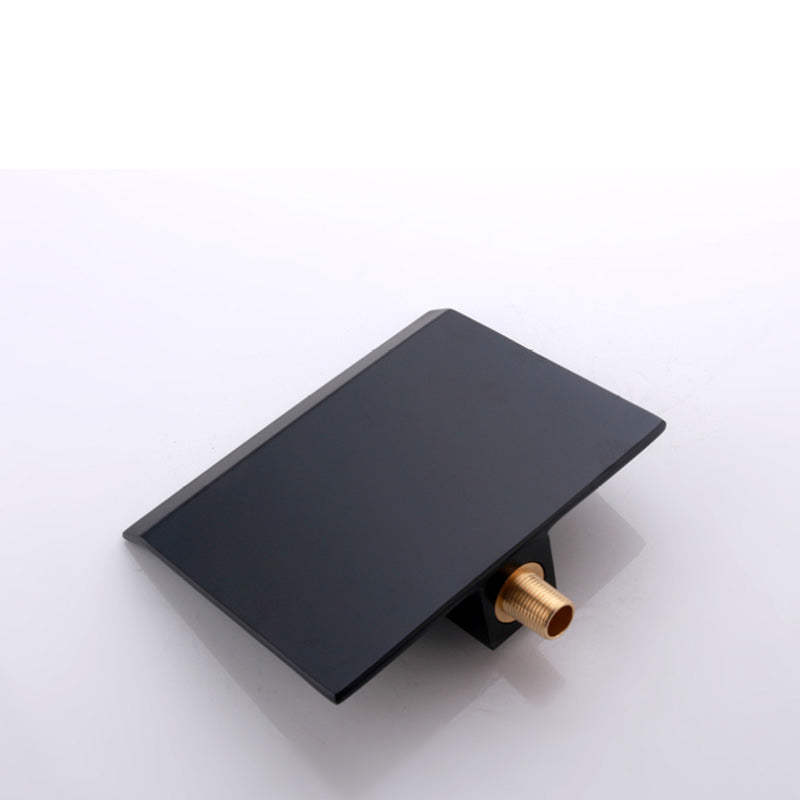 Lisslune | Modern Wall-Mounted Bathroom Faucet Low Arc Solid Brass Faucet