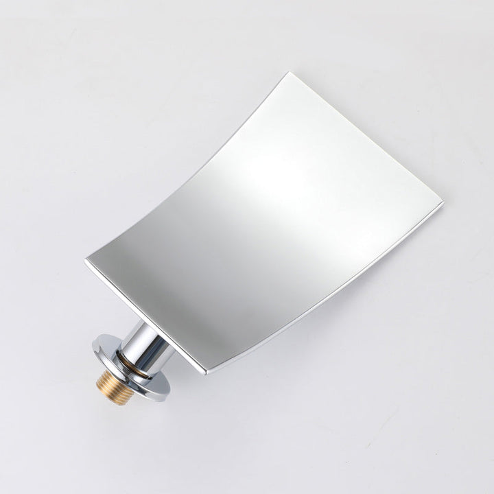 Lisslune | Modern Wall-Mounted Bathroom Faucet Low Arc Solid Brass Faucet