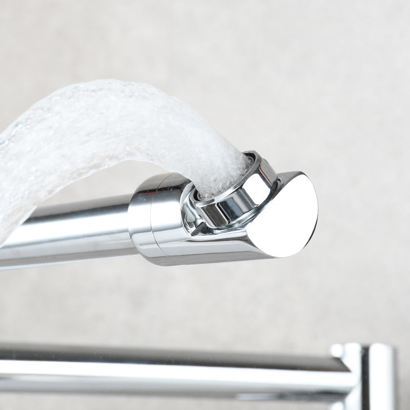 Lisslune | Modern Pull-down Faucet Single Handle Wall Mounted Pot Filler Low Profile 1-Hole Filler