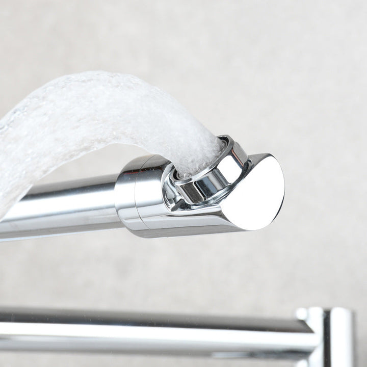 Lisslune | Modern Pull-down Faucet Single Handle Wall Mounted Pot Filler Low Profile 1-Hole Filler