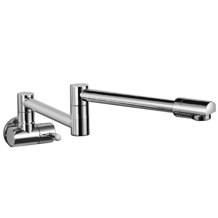 Lisslune | Modern Pull-down Faucet Single Handle Wall Mounted Pot Filler Low Profile 1-Hole Filler