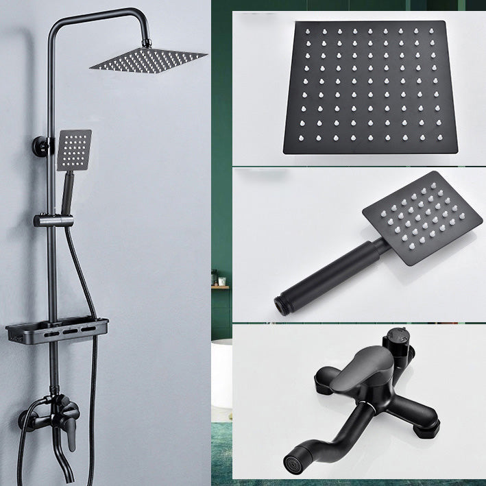 Lisslune | Adjustable spray sample shower combination metal shower fitting arm showerhead with slip bar