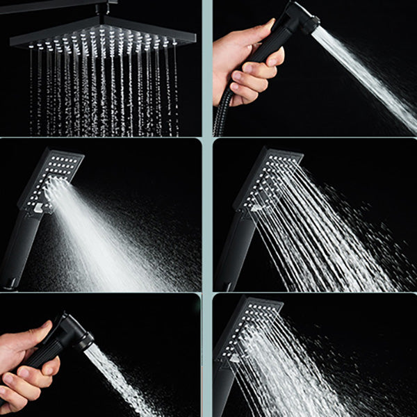 Lisslune | Adjustable spray sample shower combination metal shower fitting arm showerhead with slip bar