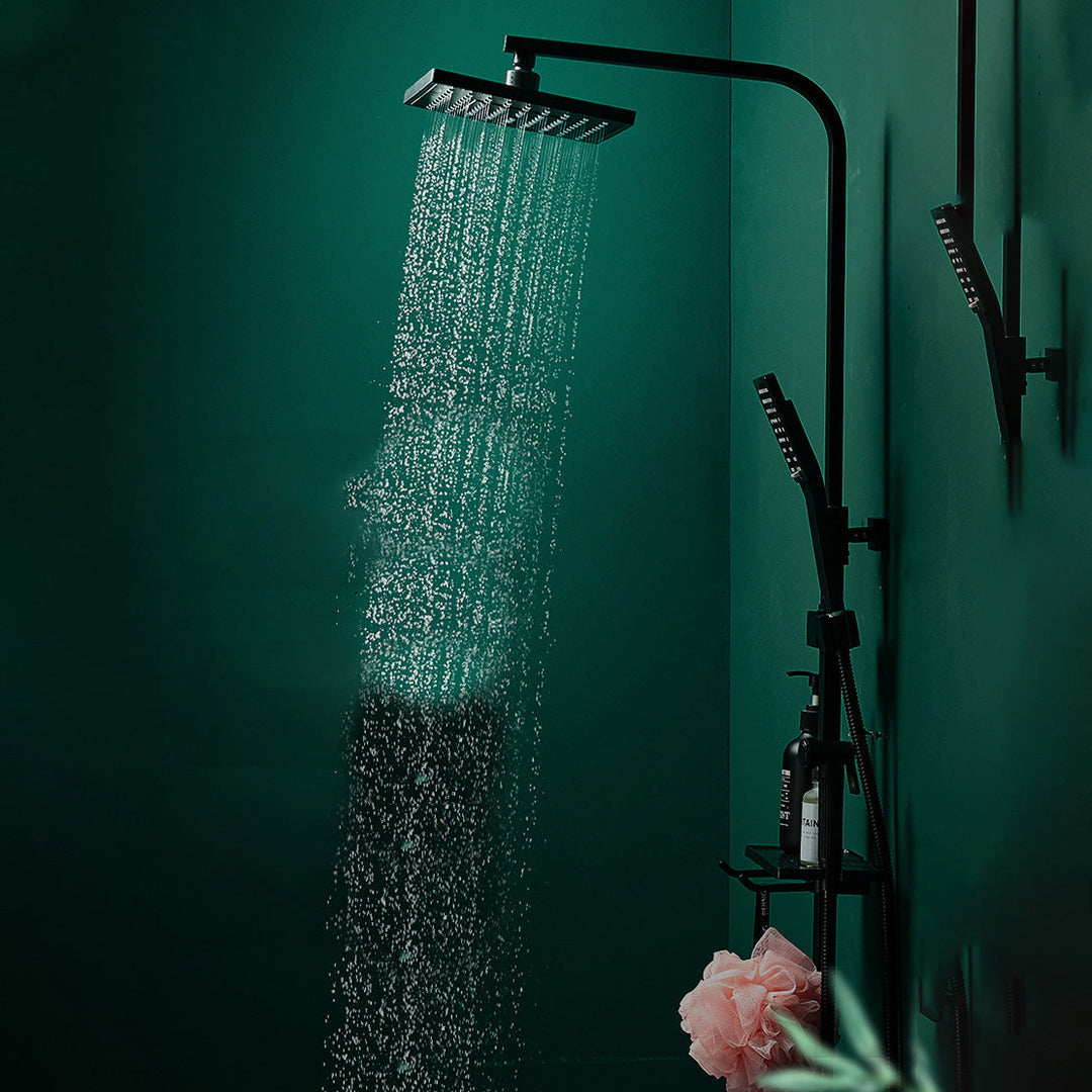 Lisslune | Adjustable Spray Sample Shower Combination Metal Shower Fitting Arm Shower Head with Slip Bar