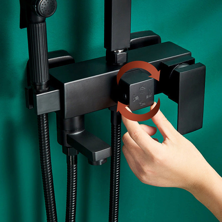 Lisslune | Adjustable spray sample shower combination metal shower fitting arm showerhead with slip bar